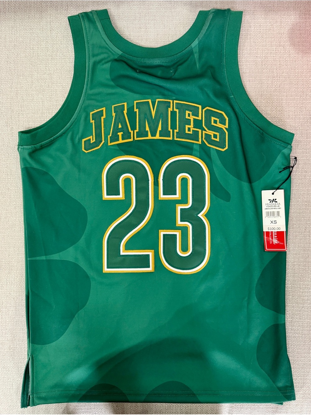 Headgear Classics high school throwback jersey LeBron James men’s XS